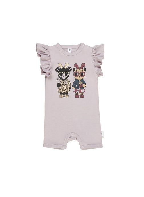 Huxbaby - Organic Almost Bunny Short Frill Romper