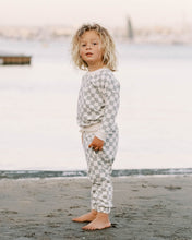 Load image into Gallery viewer, Terry Crewneck - Light Blue Check