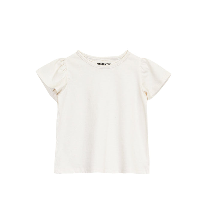 Go Gently Nation - Organic Jersey Flutter Tee - Natural