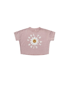 Rylee + Cru - Boxy Tee - Cool To Be Kind - Mauve