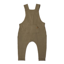 Load image into Gallery viewer, Kid Wild Organic Overalls Mocha Curry