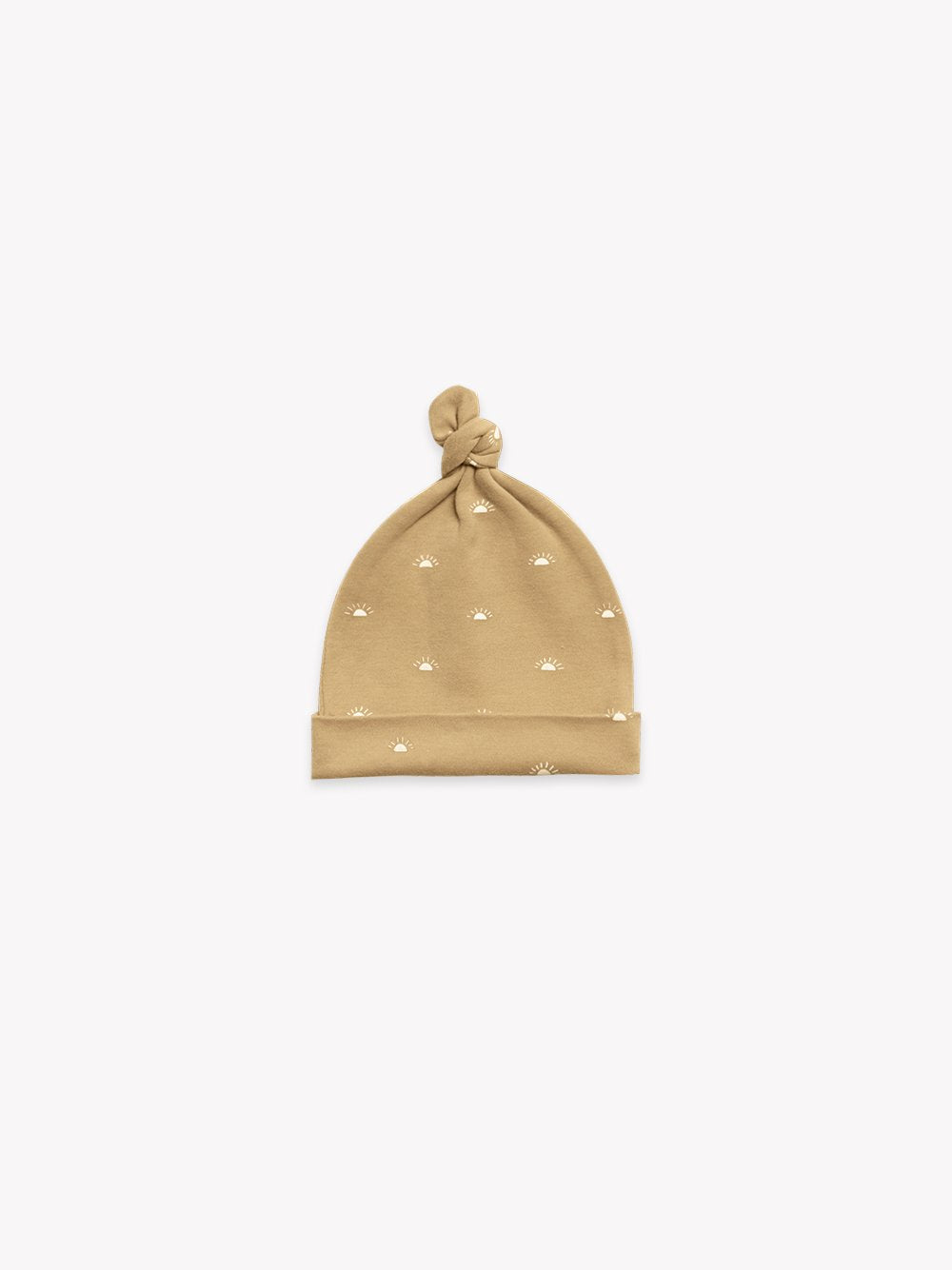 Quincy Mae - Organic Knotted Baby Hat - Honey
