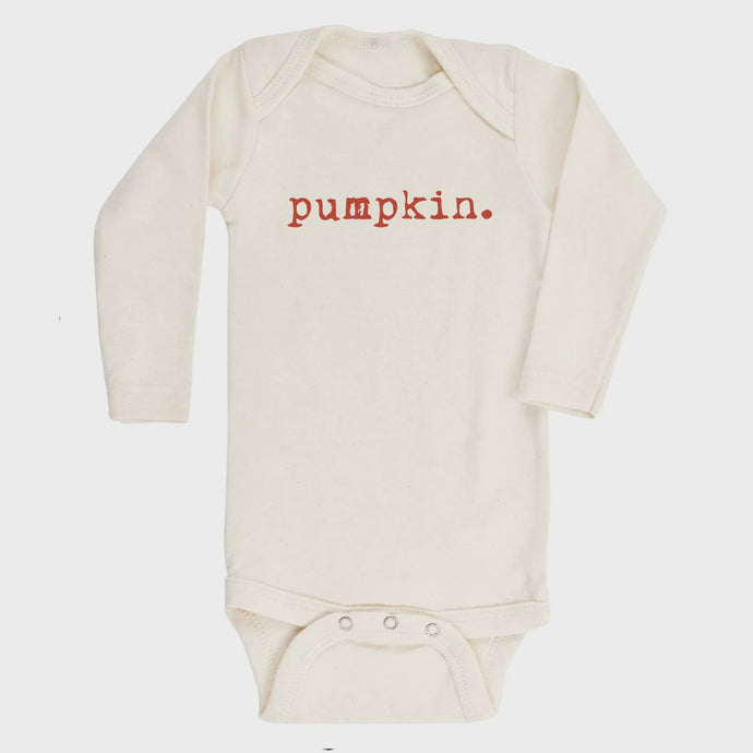 Tenth & Pine - Pumpkin - Long Sleeve Organic Bodysuit