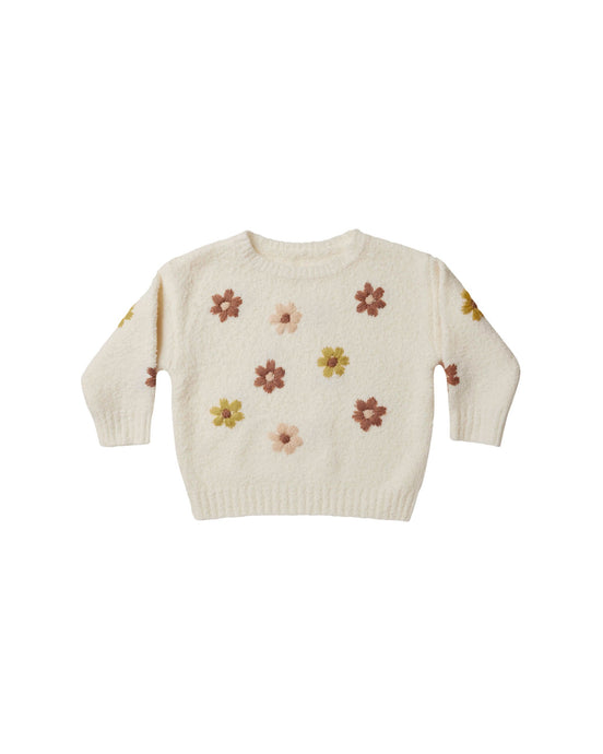 Rylee + Cru - Cassidy Sweater - Flowers - Natural