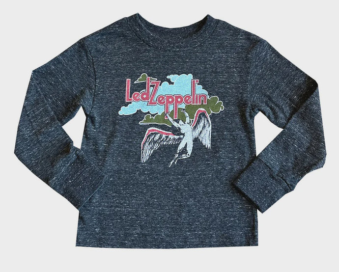 Rowdy Sprout - Led Zeppelin Tri Black LS Tee
