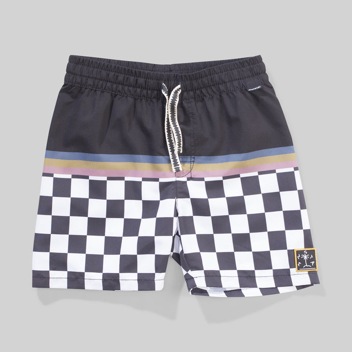 Munsterkids - Checkmate BShort - Charcoal/White