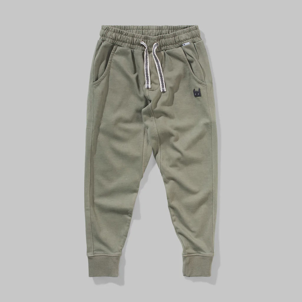 Munsterkids - Pipeos Pant - Washed Olivine
