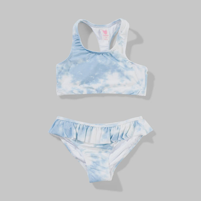 Munster Kids - In The Clouds Bikini - Tie Dye Sky Blue