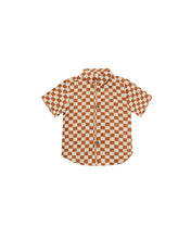 Load image into Gallery viewer, Rylee + Cru - Collared Shirt - Rust Check