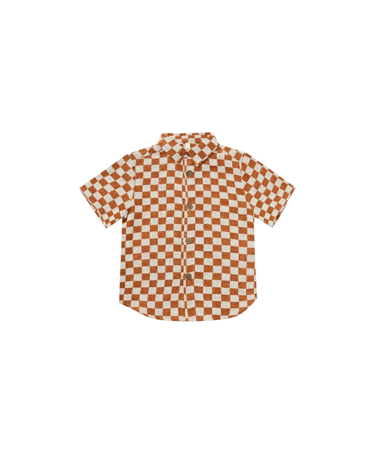 Rylee + Cru - Collared Shirt - Rust Check