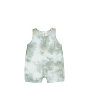 Load image into Gallery viewer, Rylee + Cru - Sleeveless Romper - Aqua Tie Dye