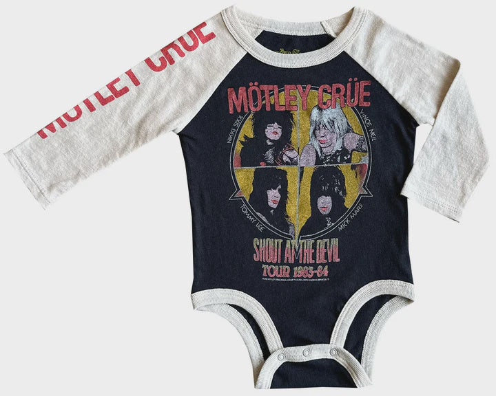 Rowdy Sprout - Motley Crue Recycled Raglan Onesie