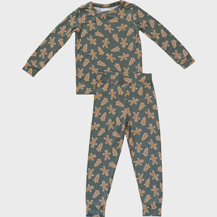 Mebie Baby - Gingerbread Bamboo Two-Piece Cozy Set