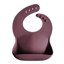 Load image into Gallery viewer, Mushie - Silicone Baby Bib - Dusty Rose