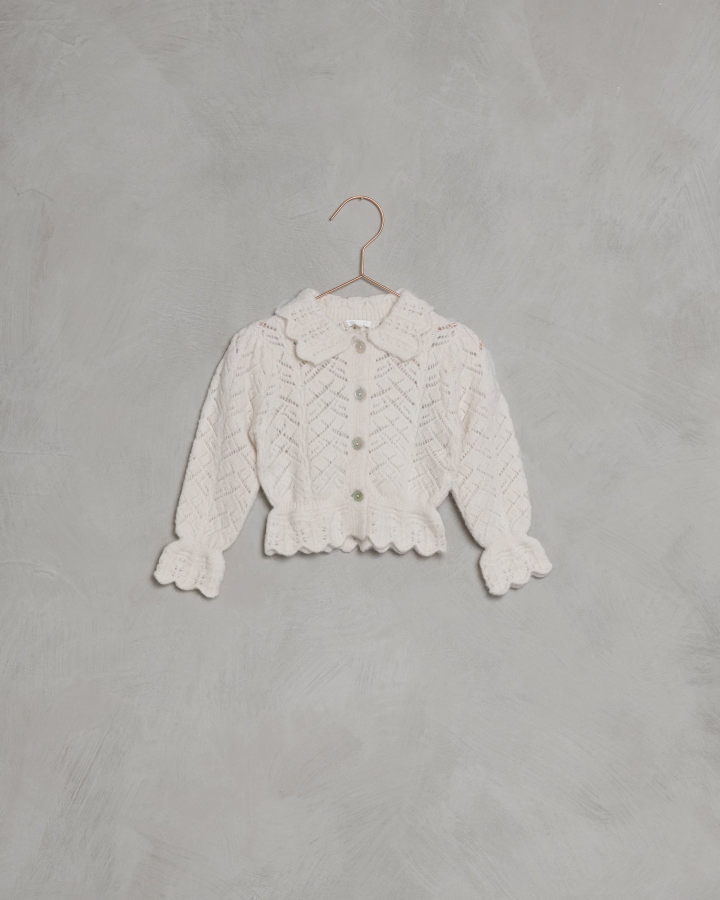 Noralee - Pointelle Cardigan - Natural