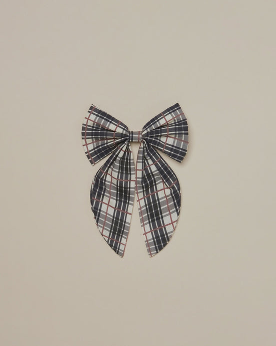 Noralee - Oversized Bow - Tartan Plaid