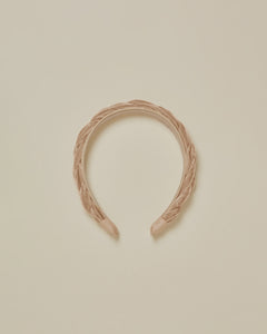 Noralee - Velvet Braided Headband - Apricot