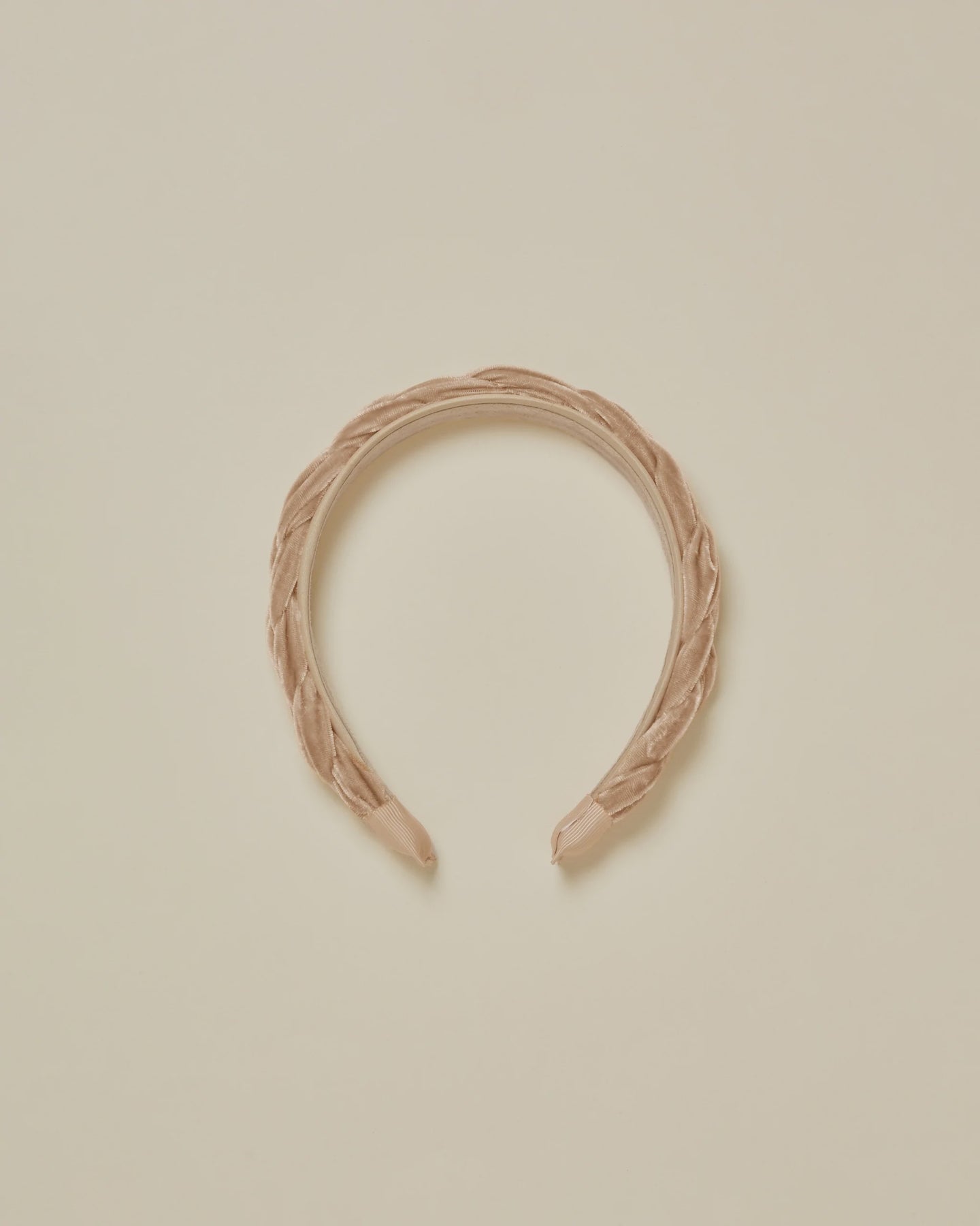 Noralee - Velvet Braided Headband - Apricot