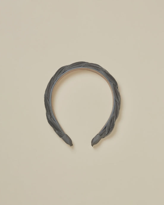 Noralee - Velvet Braided Headband - French Blue