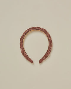 Noralee - Velvet Braided Headband - Wine