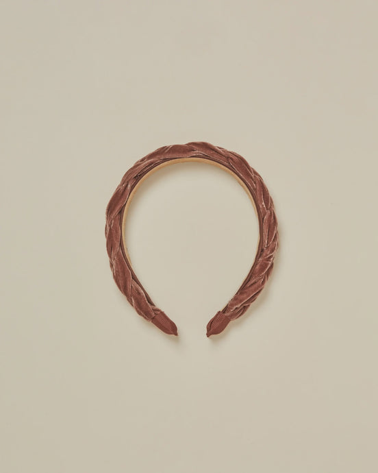 Noralee - Velvet Braided Headband - Wine