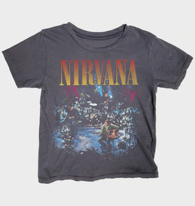 rowdy sprout - Nirvana S/S Tee - Off Black
