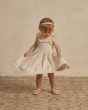Load image into Gallery viewer, Noralee - Birdie Dress - Ecru / Cafe Stripe