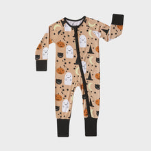 Load image into Gallery viewer, Emerson and Friends - Trick or Treat Halloween Bamboo Baby Convertible Footie Pajamas