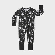 Load image into Gallery viewer, Emerson and Friends - Hocus Pocus Bamboo Baby Convertible Footie Pajamas