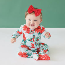 Load image into Gallery viewer, Posh Peanut - Ruffled Zippered One Piece Footie - Winter Lily
