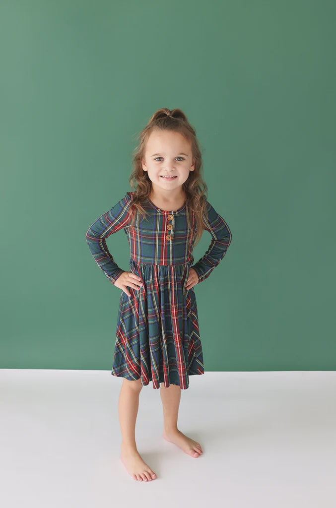 Posh Peanut Delilah Long retailer Sleeve Twirl Dress 3T