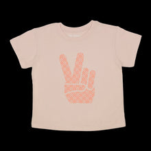 Load image into Gallery viewer, Tiny Whales - Peace Out Super Tee - Faded Pink
