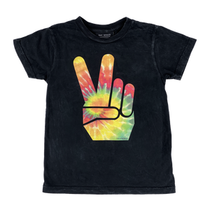 Tiny Whales - Peace Out S/S Tee - Vintage Black