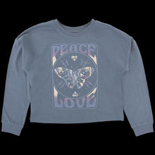 Load image into Gallery viewer, Tiny Whales - Peace and Love Long Sleeve Tee - Navy