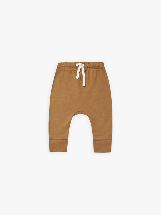 Quincy Mae - Organic Walnut Drawstring Pant - Walnut