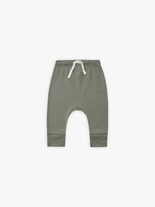 Quincy Mae - Organic Basil Drawstring Pant - Basil