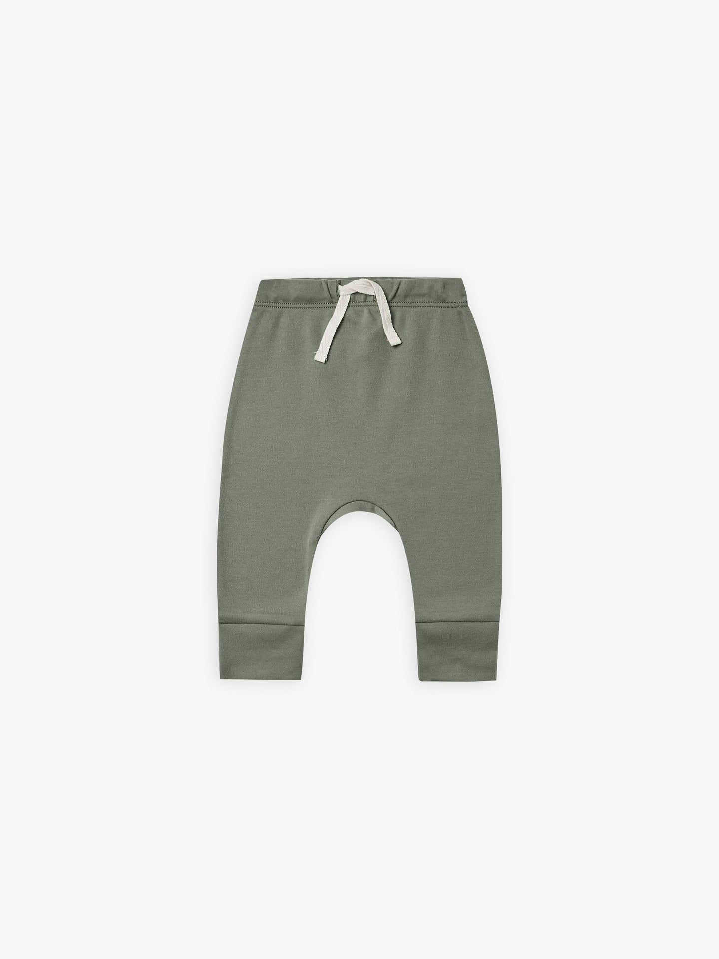 Quincy Mae - Organic Basil Drawstring Pant - Basil