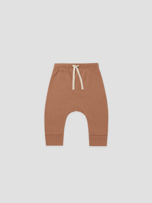 Quincy Mae - Organic Drawstring Pant - Amber