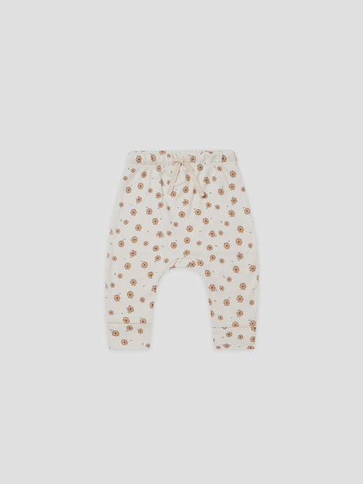 Quincy Mae - Organic Drawstring Pant - Daisy Confetti