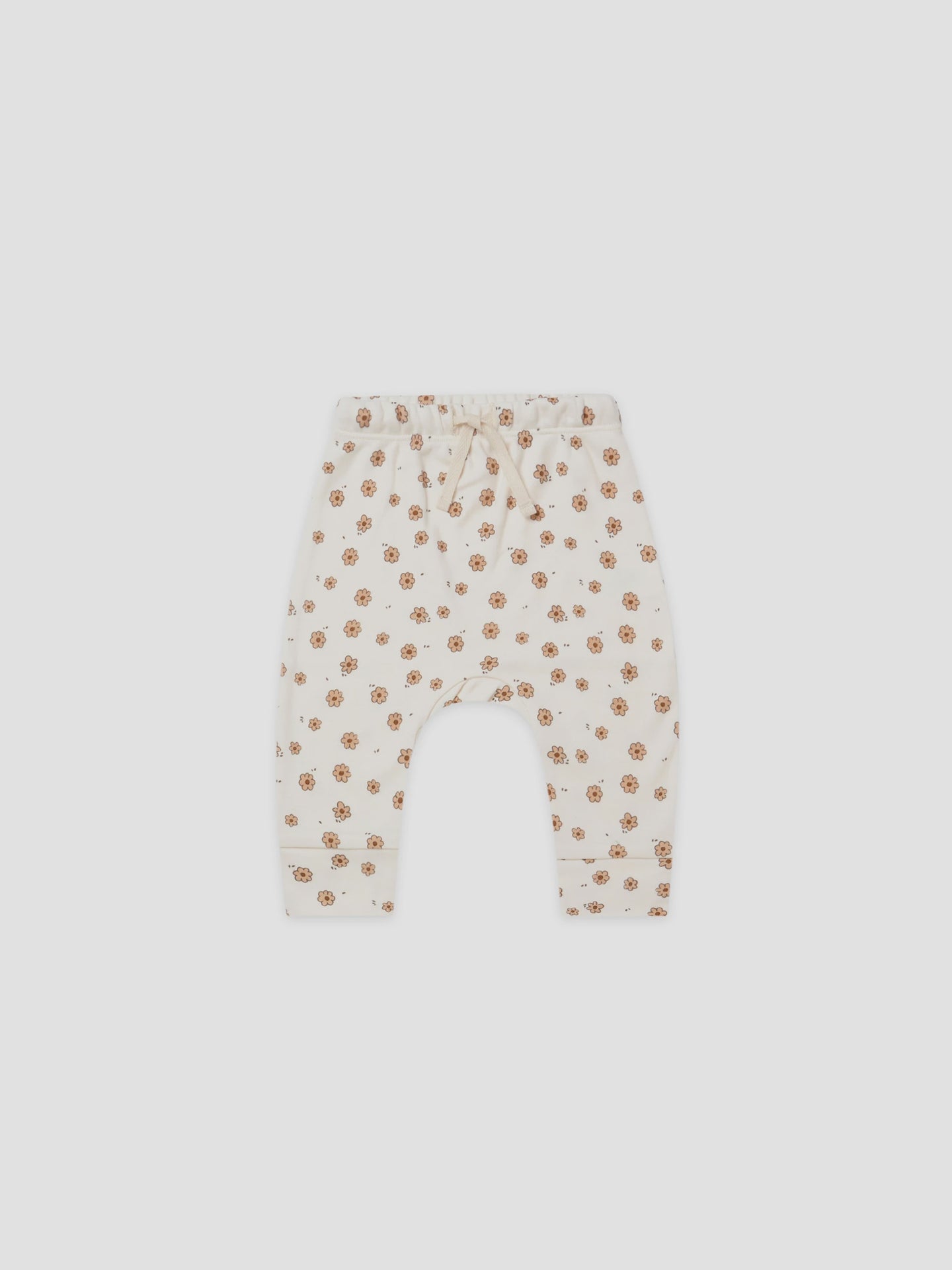 Quincy Mae - Organic Drawstring Pant - Daisy Confetti