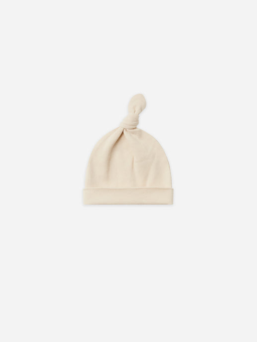 Quincy Mae - Organic Knotted Baby Hat -  Natural