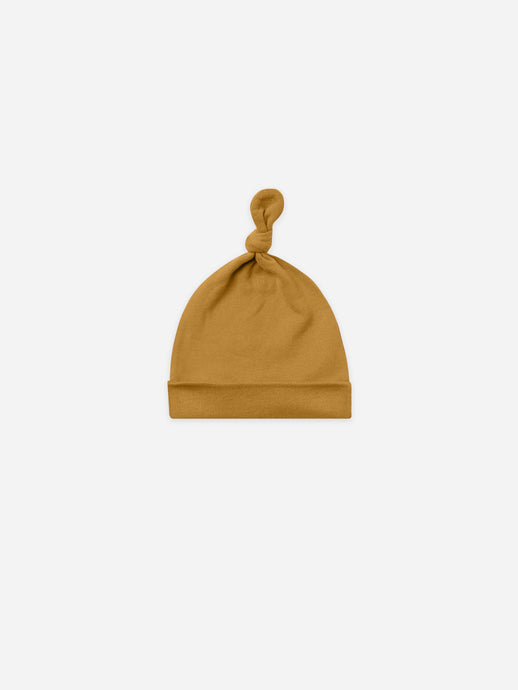Quincy Mae - Organic Knotted Baby Hat - Ocre