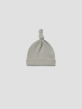 Load image into Gallery viewer, Quincy Mae - Organic Ribbed Knotted Baby Hat - Fern Stripe
