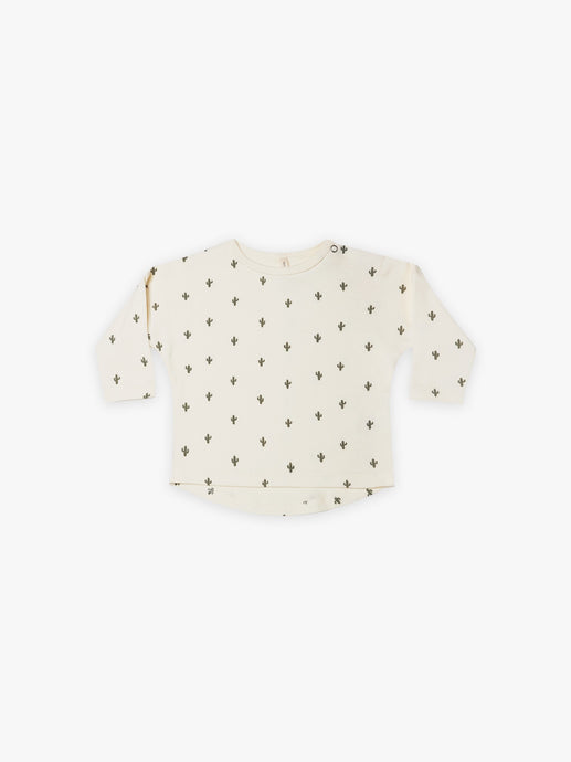 Quincy Mae - Organic Cactus Longsleeve Tee - Ivory