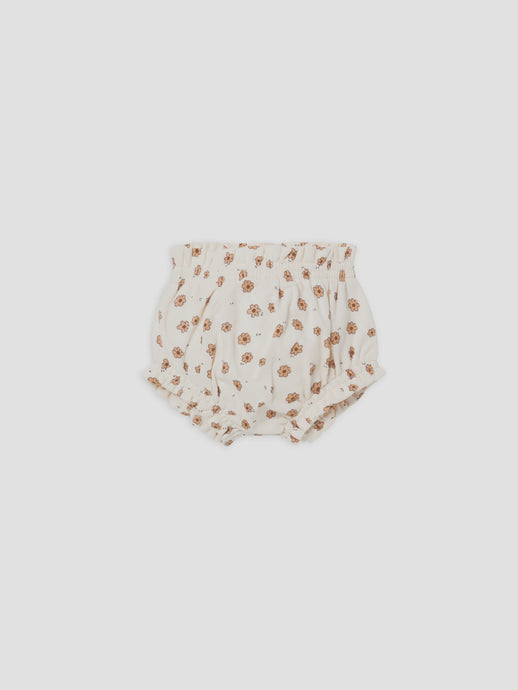 Quincy Mae - Organic Gathered Bloomer - Daisy Confetti