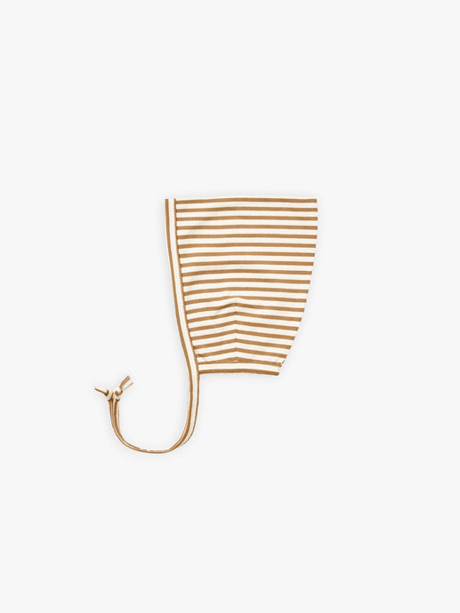 Quincy Mae - Organic Pixie Bonnet - Walnut Stripe