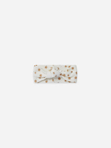 Quincy Mae - Organic Knotted Headband - Daisy Confetti