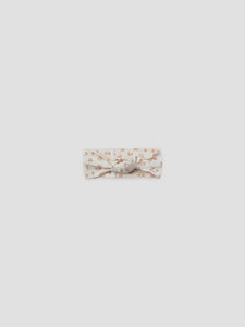 Quincy Mae - Organic Pointelle Knotted Headband - Blush Floral