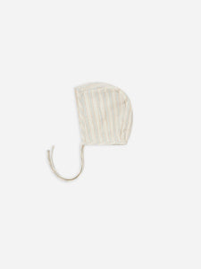 Quincy Mae - Organic Baby Bonnet - Sky Stripe