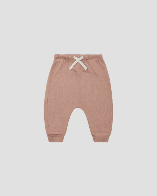 Quincy Mae - Pointelle Sweatpant - Rose